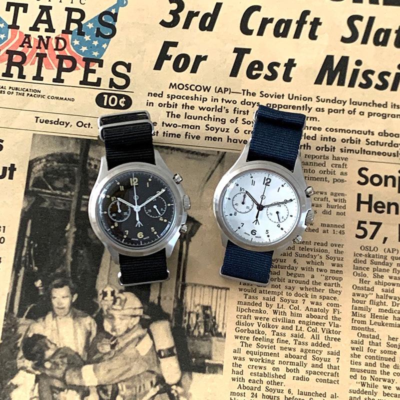 Naval Watch ミリタリーウォッチ メンズ 腕時計 MIL.-07SV/WH-BK 