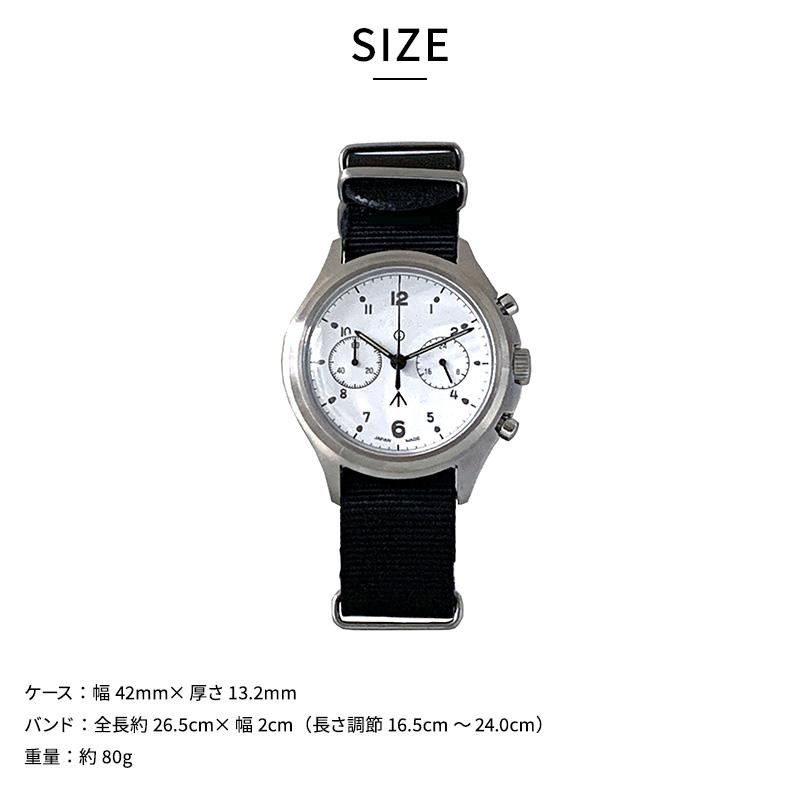 Naval Watch ミリタリーウォッチ メンズ 腕時計 MIL.-07SV/WH-BK 