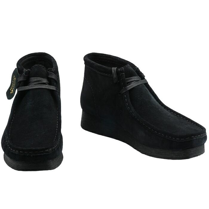 返品交換可】 CLARKS 26161529 クラークス ワラビーブーツ2 BLACK