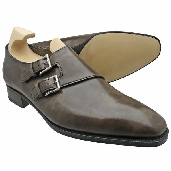 【純正シューツリー付き】 JOHN LOBB ジョンロブ プレステージライン CHAPEL レザーソール ダブルモンク PEWTER