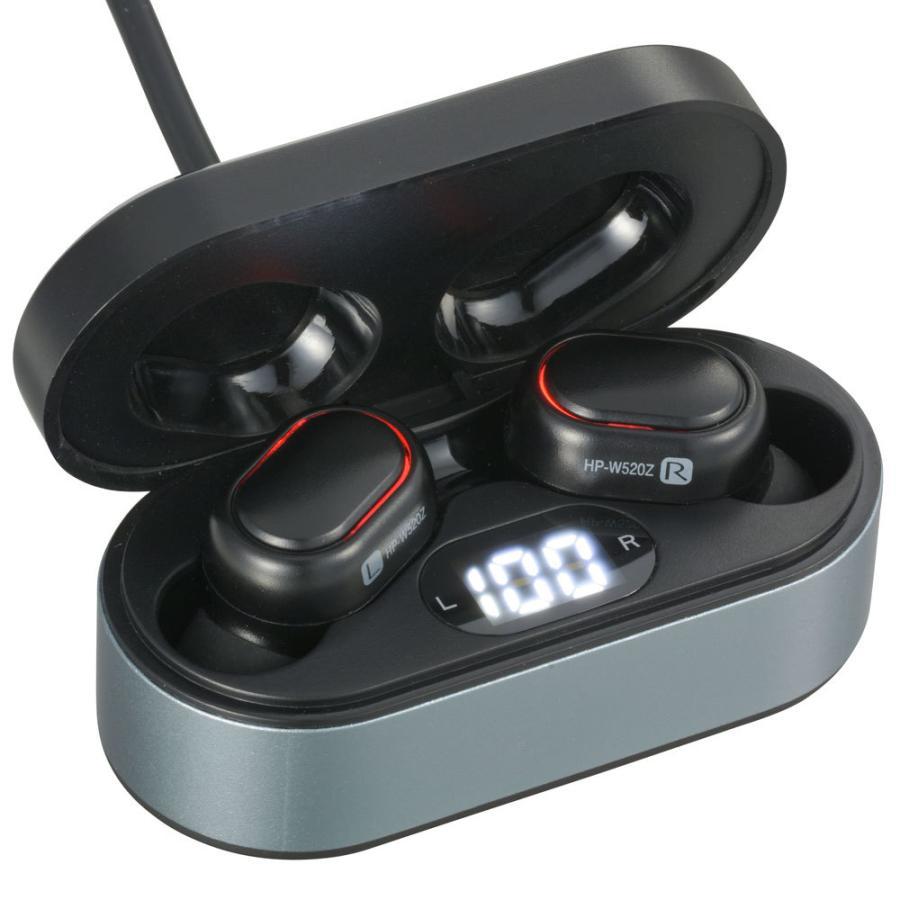OHM（オーム電機） HP-W520Z AudioComm 完全ワイヤレスイヤホン 電池残