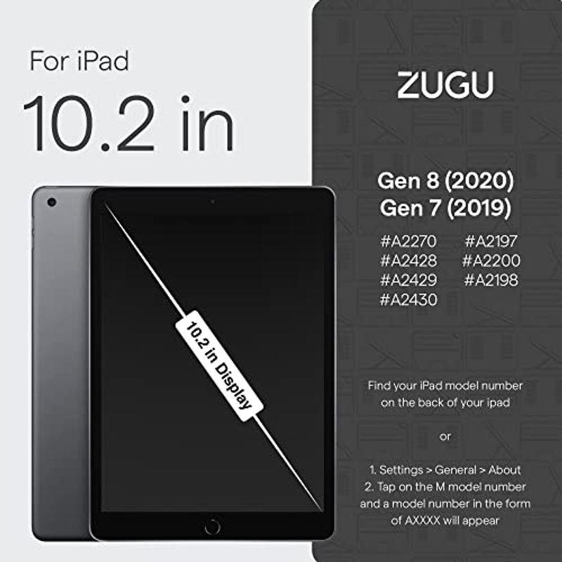 ZUGU iPad 第9 / 8 / 7世代 ケース (2021, 2020, 2019) 10.2インチ 極薄 落下衝撃保護 ８段階 スタ｜t-tam-shop｜03