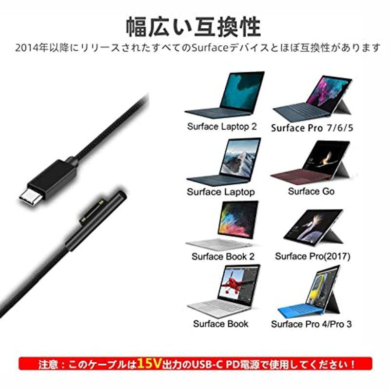 Sisyphy Surface USB Type C PD急速充電ケーブル1.5M 最新金属製、CE認証済、15V/3A 45W PD US｜t-tam-shop｜02