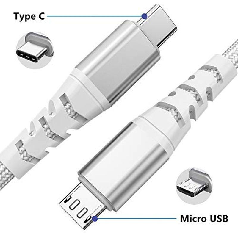 Type C Micro USB 変換ケーブル OTGケーブル 2m タイプC マイクロ タイプB wuernine 充電 データ転送コード｜t-tam-shop｜06