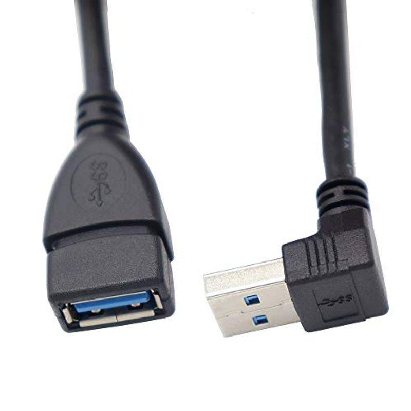 ViViSun USB 3.0 L型 90°方向変換ケーブル USB 3.0 延長ケーブル タイプAオス- タイプAメス 超高速 5Gbps｜t-tam-shop｜05