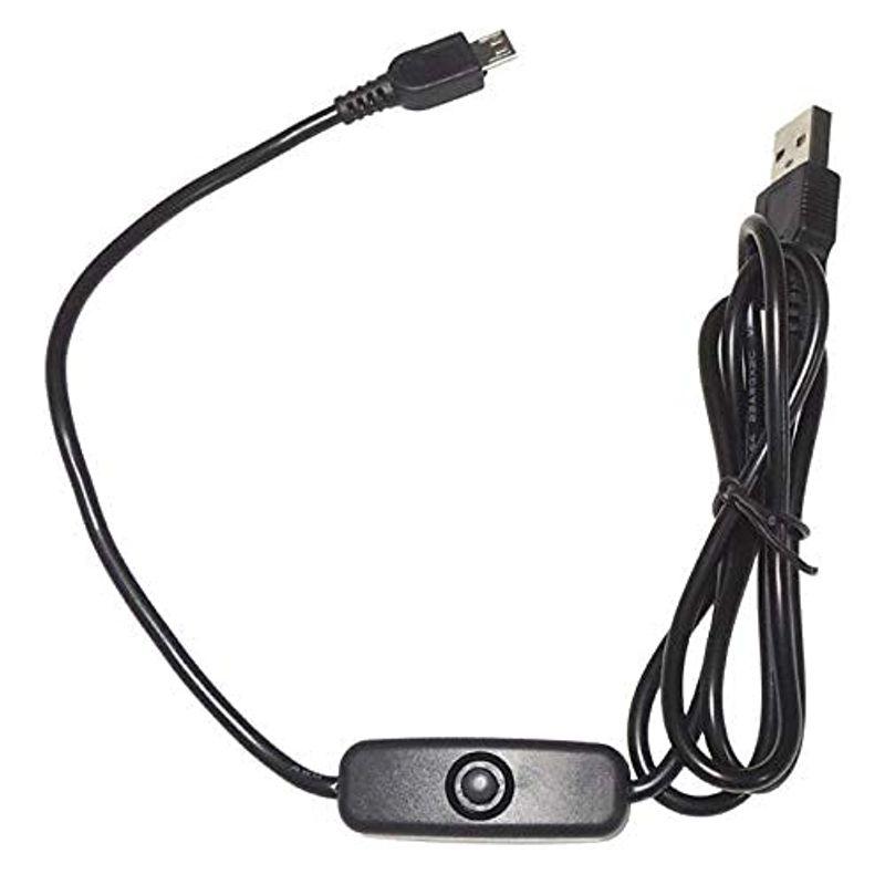 KAUMO USBスイッチ USB電源スイッチコード 給電・充電のみ 1m (micro-USBオス/USBオス) 押ボタンスイッチ プッシ｜t-tam-shop｜03