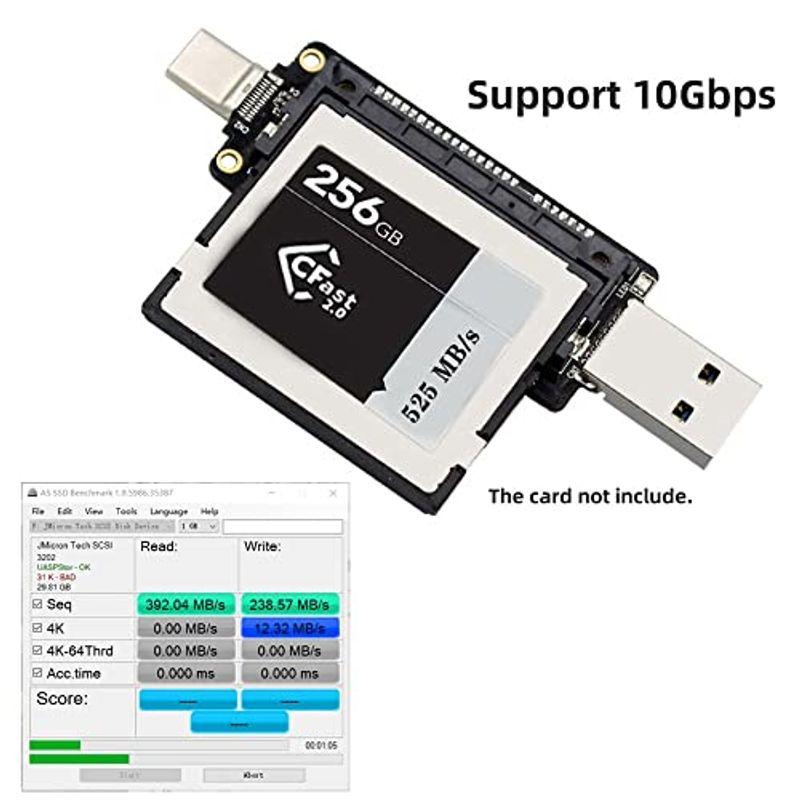 Xiwa USB3.0 USB-C Type-C to CFast2.0カードアダプターPCBACFastカードリーダー（デスクトップラップ｜t-tam-shop｜03