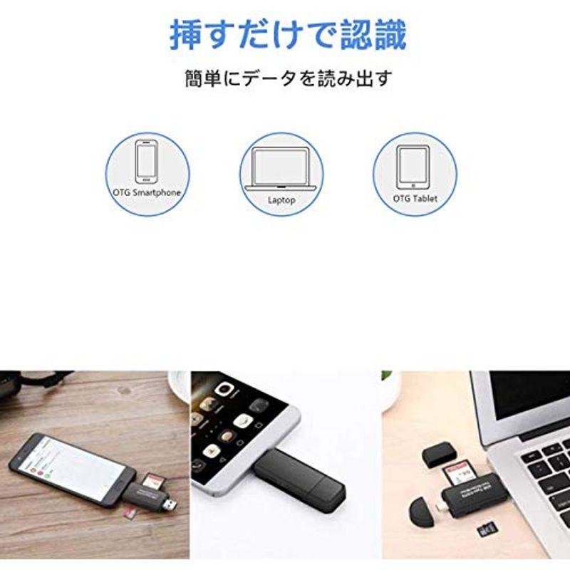 SDカードリーダー 4in1IOS/Type-c/USB/Micro USB メモリカードリーダー iPhone/ipad/Androidに｜t-tam-shop｜05