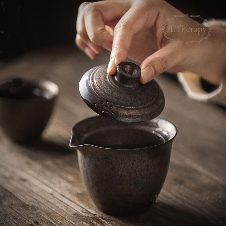 高温焼成 鉄釉薬 ほうびん 宝瓶（古銅色） : お茶と暮しのティー