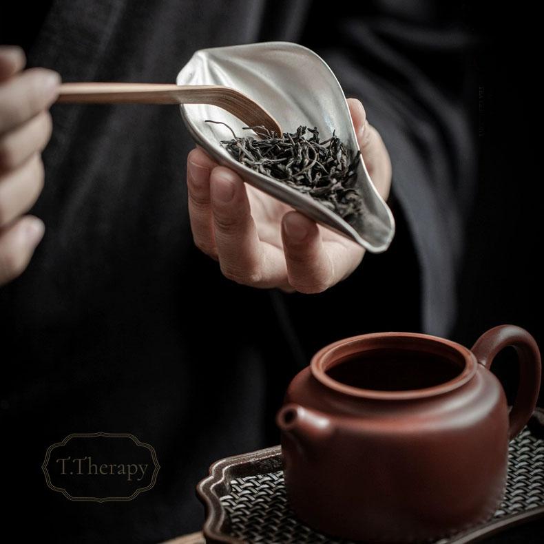 中国茶道具 台湾茶 台湾茶道具 煎茶 煎茶道具 錫 茶則 ちゃそく : t114 