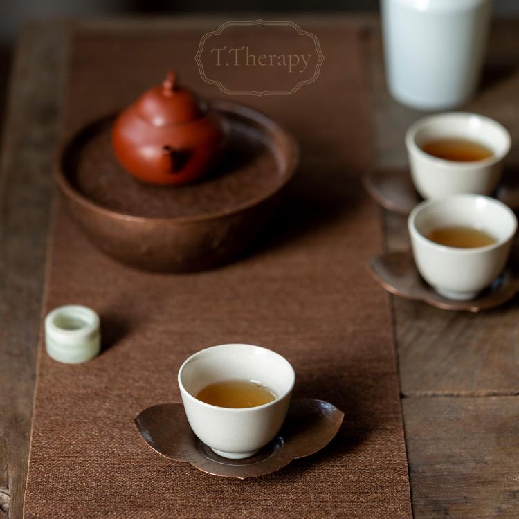 銅 茶托 ティートレイ（ ベゴニア ・海棠 ） : お茶と暮しのティー