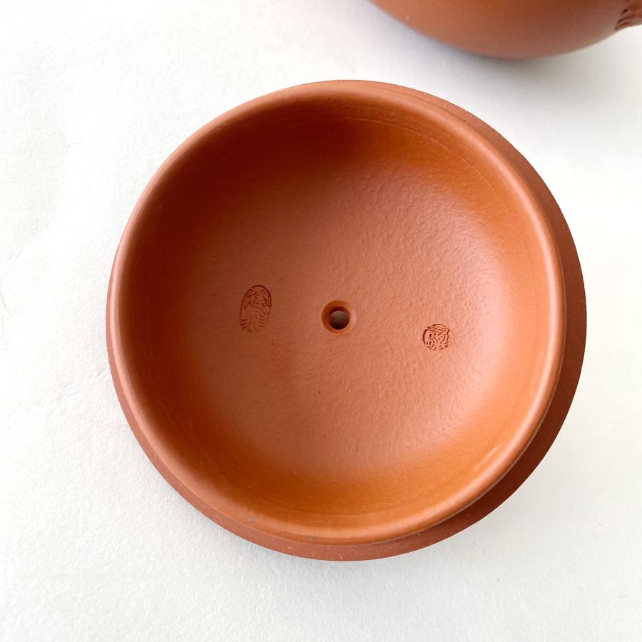 宜興 紫砂壷 朱泥 茶壺 急須 煎茶道具 箱付（松葉唐羽壺） : お茶と