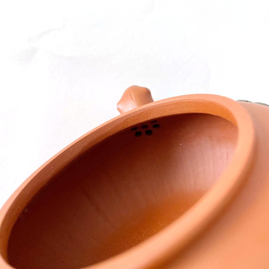 宜興 紫砂壷 朱泥 茶壺 急須 煎茶道具 箱付（松葉唐羽壺） : お茶と