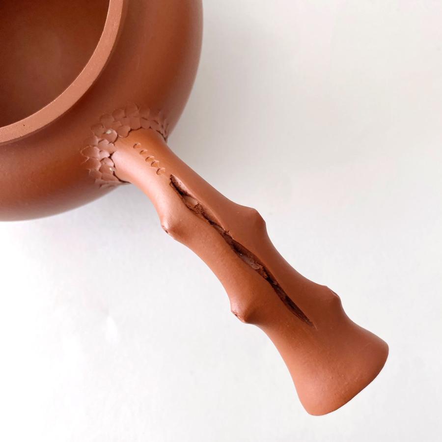 宜興 紫砂壷 朱泥 茶壺 急須 煎茶道具 箱付（松葉唐羽壺） : お茶と
