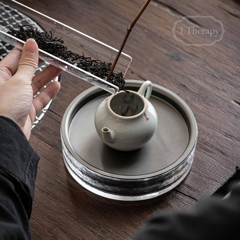 耐熱硝子 茶盤 茶こぼし ガラス 建水 けんすい 水盂 茶承( 透明 耐熱硝子 茶盤 茶こぼし ガラス 建水 けんすい 水盂 茶承( 透明
