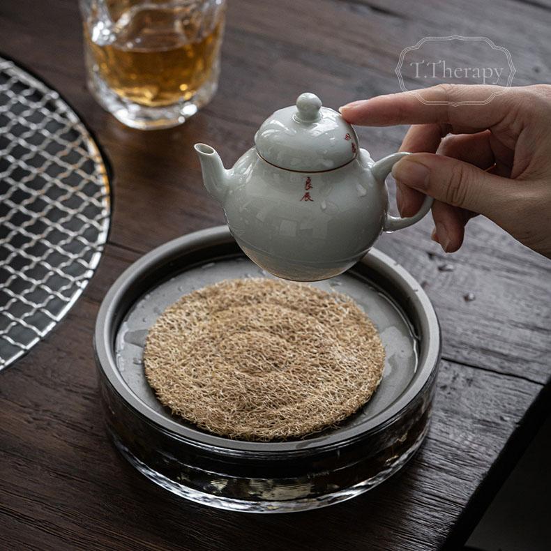 耐熱硝子 茶盤 茶こぼし ガラス 建水 けんすい 水盂 茶承( 透明 耐熱硝子 茶盤 茶こぼし ガラス 建水 けんすい 水盂 茶承( 透明