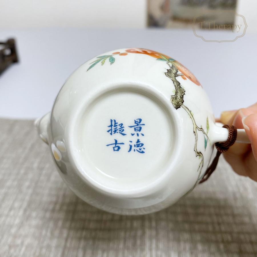 模倣品 粉彩 景徳倣古 急須 きゅうす 煎茶道具 茶壺 1点 模倣品 粉彩 景徳倣古 急須 きゅうす 煎茶道具 茶壺 1点