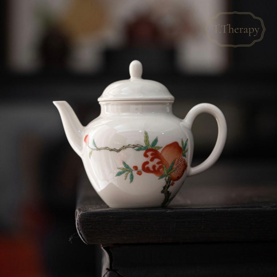 模倣品 粉彩 景徳倣古 急須 きゅうす 煎茶道具 茶壺 1点 模倣品 粉彩 景徳倣古 急須 きゅうす 煎茶道具 茶壺 1点