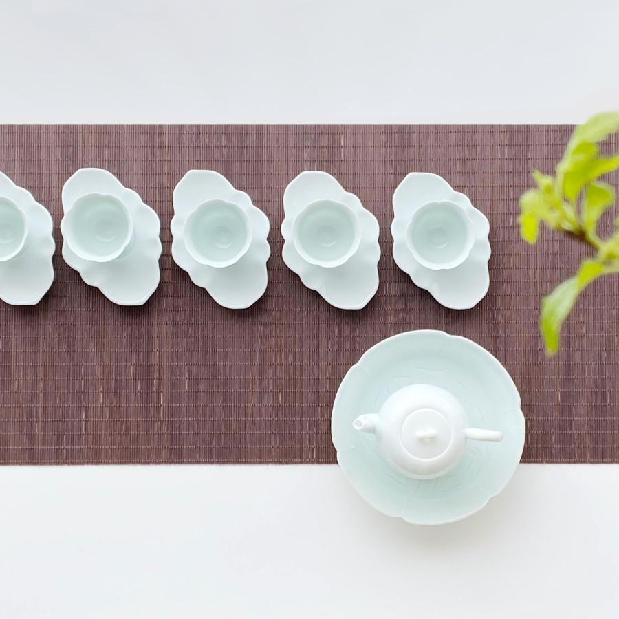 茶たく ティートレイ 茶托 茶たく （青白磁 元宝） : お茶と暮しのティー