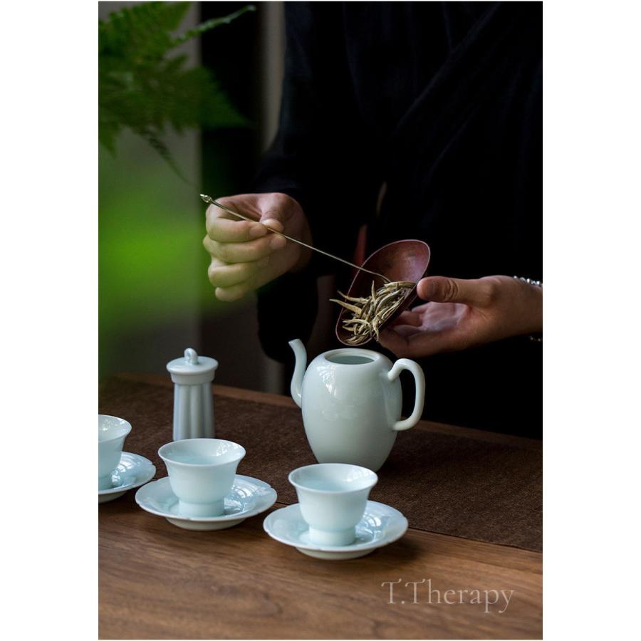 手作り 中国茶器 青磁 急須 煎茶道具 茶壺（青白磁・美人肩） :t247:お茶と暮らしのティーセラピー - 通販 - Yahoo!ショッピング