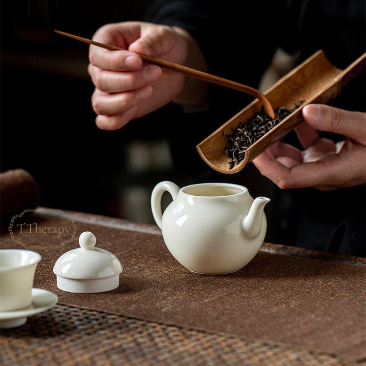 中国茶器 台湾茶 茶托 ティートレイ （杏白釉） : お茶と暮しのティー