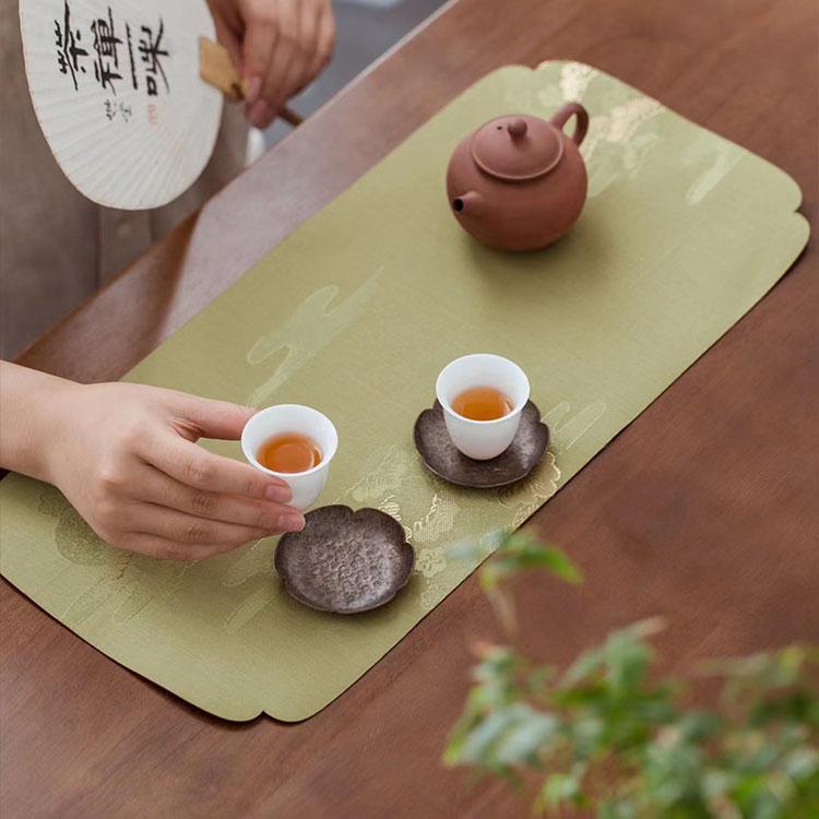 両面 ティーマット ランチョンマットテーブルクロス 茶席 テーブル
