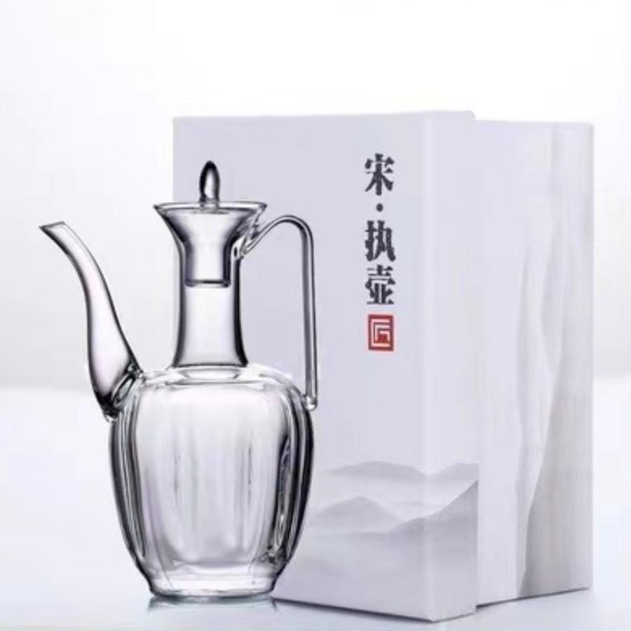 耐熱ガラス 水差し硝子 水注 ピッチャー 宋 酒壺 茶壺(箱付き 耐熱ガラス 水差し硝子 水注 ピッチャー 宋 酒壺 茶壺(箱付き