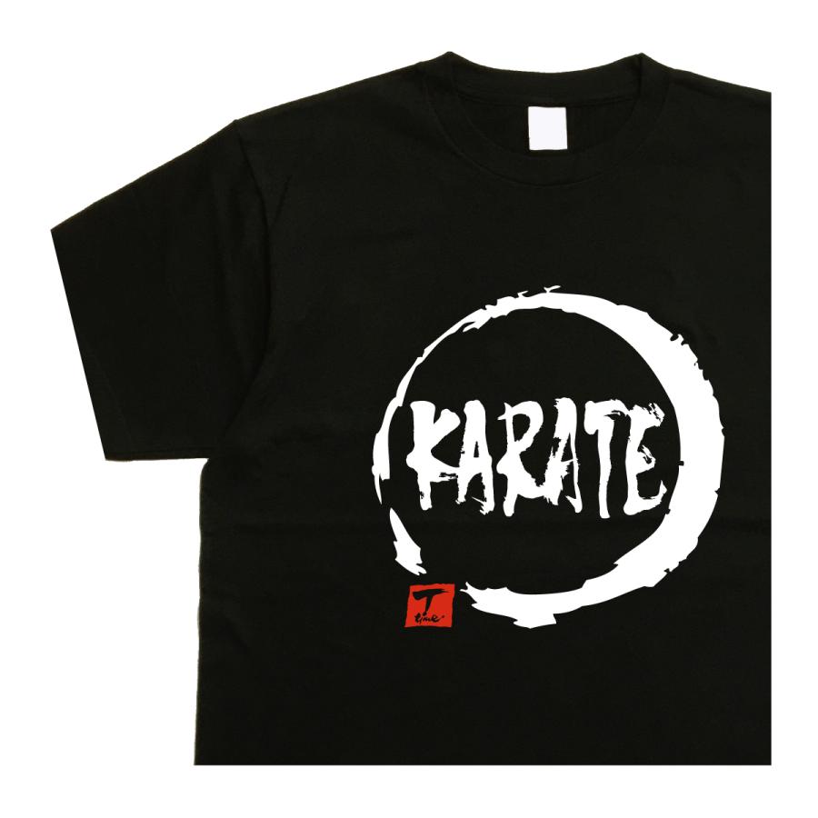 KARATE デザイン書道 空手tシャツ おもしろtシャツ メンズ