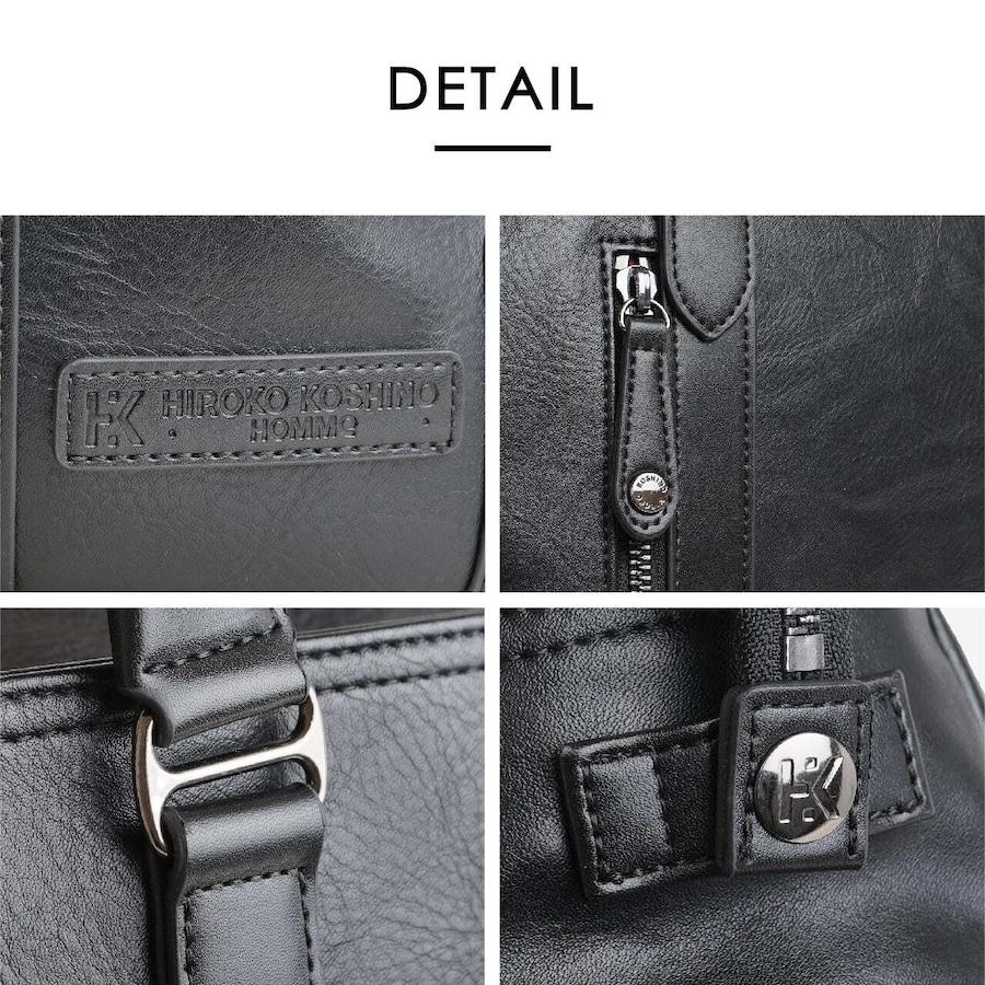 未使用 KOSHINO HIROKO コシノヒロコ レザー ショルダーバッグ 黒 HIROKO KOSHINO SPORTS Mini Shoulder Bag