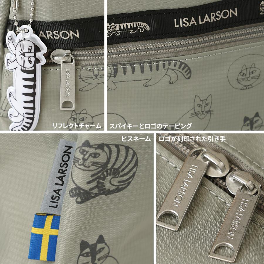 LISA LARSON 猫イラスト ボストンバッグ グレー LISA LARSON 猫イラスト ボストンバッグ グレー LISA LARSON 猫