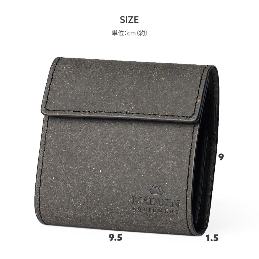 MADDEN EQUIPMENT（メデン イクイップメント） ミニ財布 三つ折り財布 お財布 財布 小さい 小さめ コンパクト メンズ 男性用  リサイクルレザー 父の日 プレゼント MEA103 : 鞄メーカー直営T2O ONLINE STORE - 通販 - Yahoo!ショッピング [メデン イクイップメント] ミニ財布 MEA103 クロ