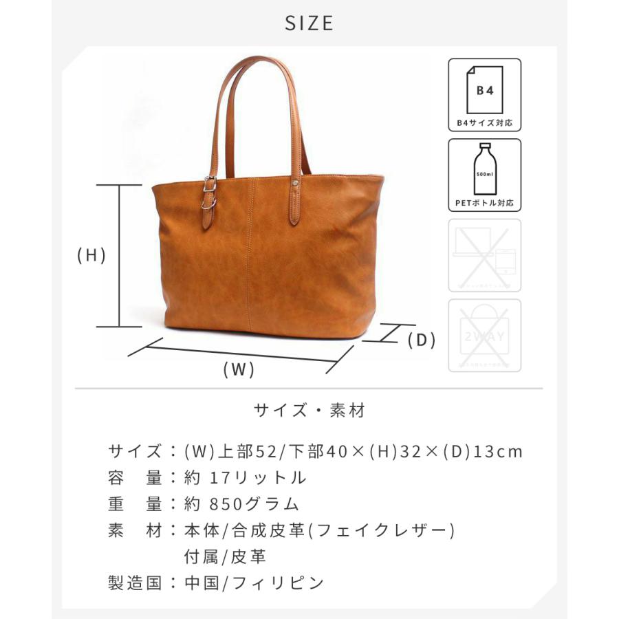 父の日 2023 プレゼント ギフト 父の日ギフト 公式 プロスペリティ PRO-SPERITY トートバッグ  A4 PU レザー メンズ レディース ビジネス PSAA-01 送料無料の画像