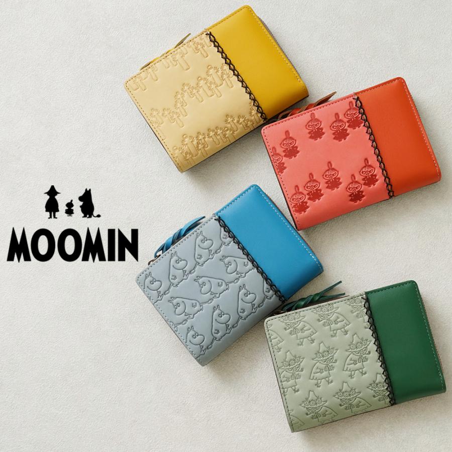 MOOMIN ムーミン 財布 二つ折り財布 牛革 レザー リトルミイ