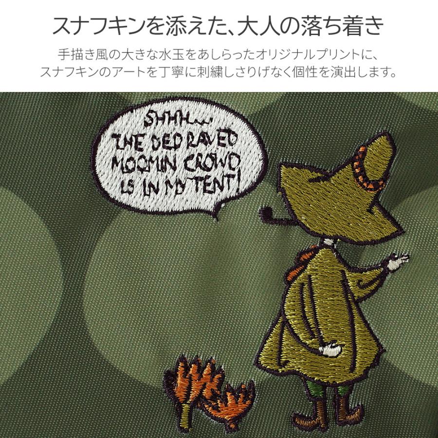 【公式】MOOMIN ムーミン スナフキン 刺繍 トートバッグ ホーボーバッグ 水玉 ドット ショルダーストラップ付き 北欧デザイン RMMC-04の画像