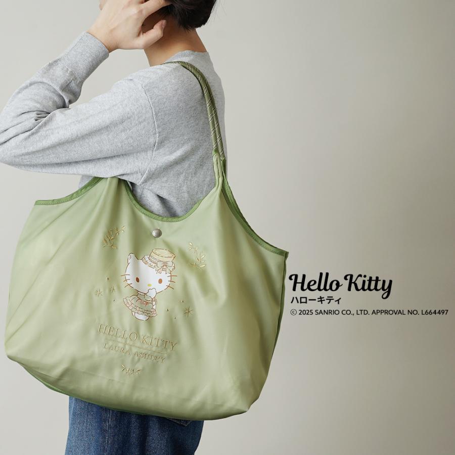ハローキティ 【公式】サンリオ ローラアシュレイ コラボ トートバッグ