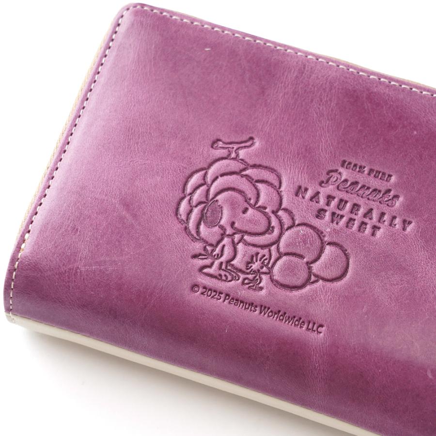 SNOOPY（スヌーピー） 【公式】PEANUTS SNOOPY Fruits 財布 本革