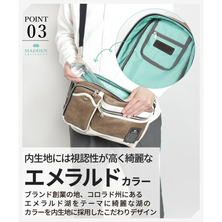 公式】メデンイクイップメント ボディバッグ メンズ 大きめ 革