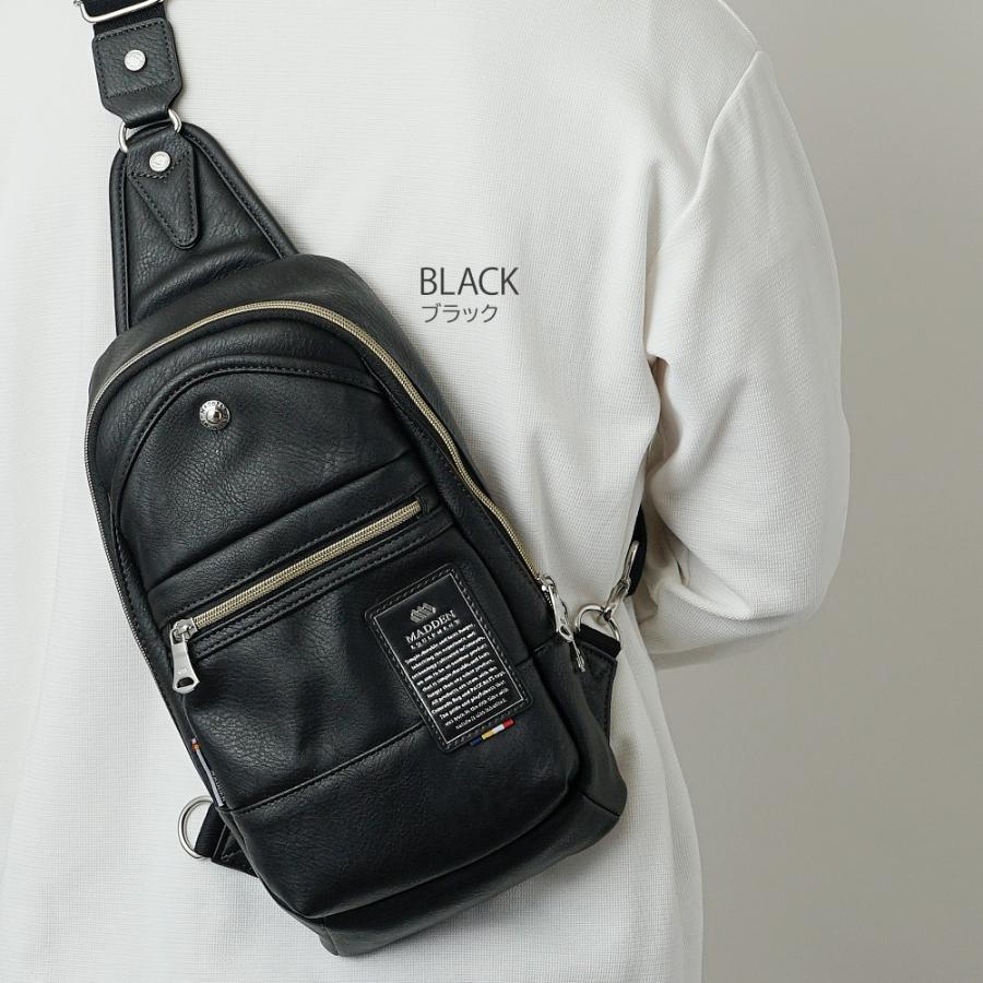 公式】ボディバッグ メンズ 公式 メデンイクイップメント 大きめ 革 50
