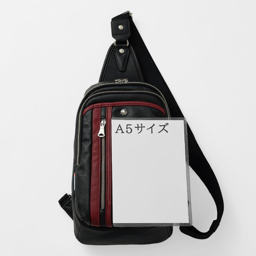 公式】メデンイクイップメント ボディバッグ メンズ 大きめ 革 50代 40