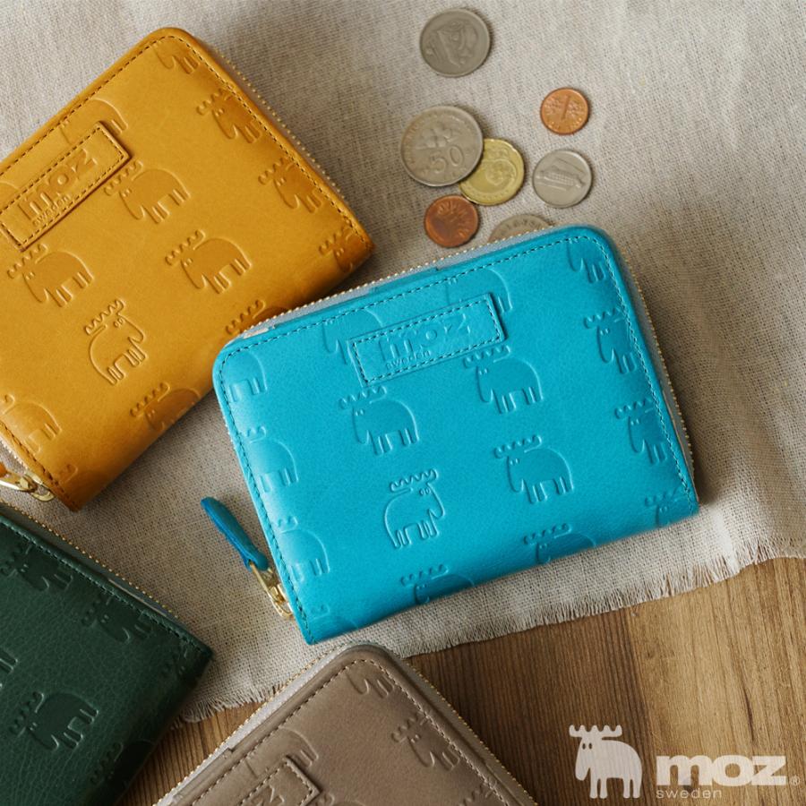 moz（モズ） 【公式】moz 二つ折り財布 本革 レザー 牛革 北欧デザイン