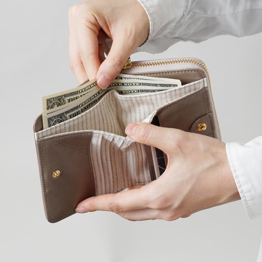 送料無料 moz 二つ折り財布【モズ 牛革 本革 ウォレット 小さめ 型押し レザー ファスナー ブランド 雑貨 折りたたみ】 moz（モズ） 【公式】moz 二つ折り財布 本革 レザー 牛革 北欧デザイン