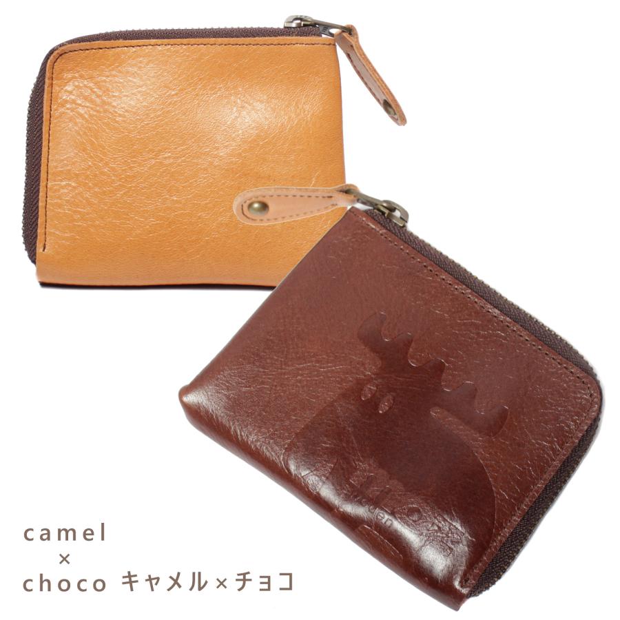 moz（モズ） コインケース ミニ財布 L字ファスナー かわいい
