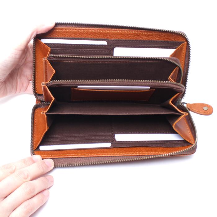 新品 送料無料 moz(モズ) エルク型押し 2つ折り財布 キャメル moz（モズ） 【公式】moz 財布 本革 エイジングレザー レディース
