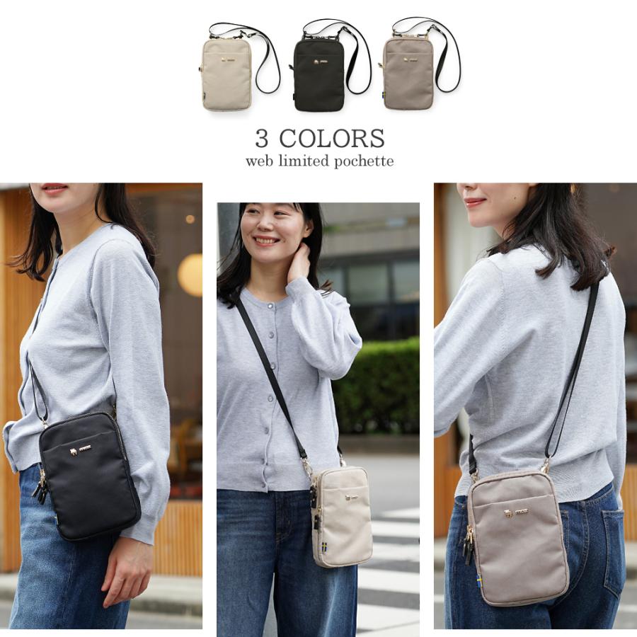 ポメオ 単色サコッシュ5個 シボサコッシュバッグ（ショルダーバッグ