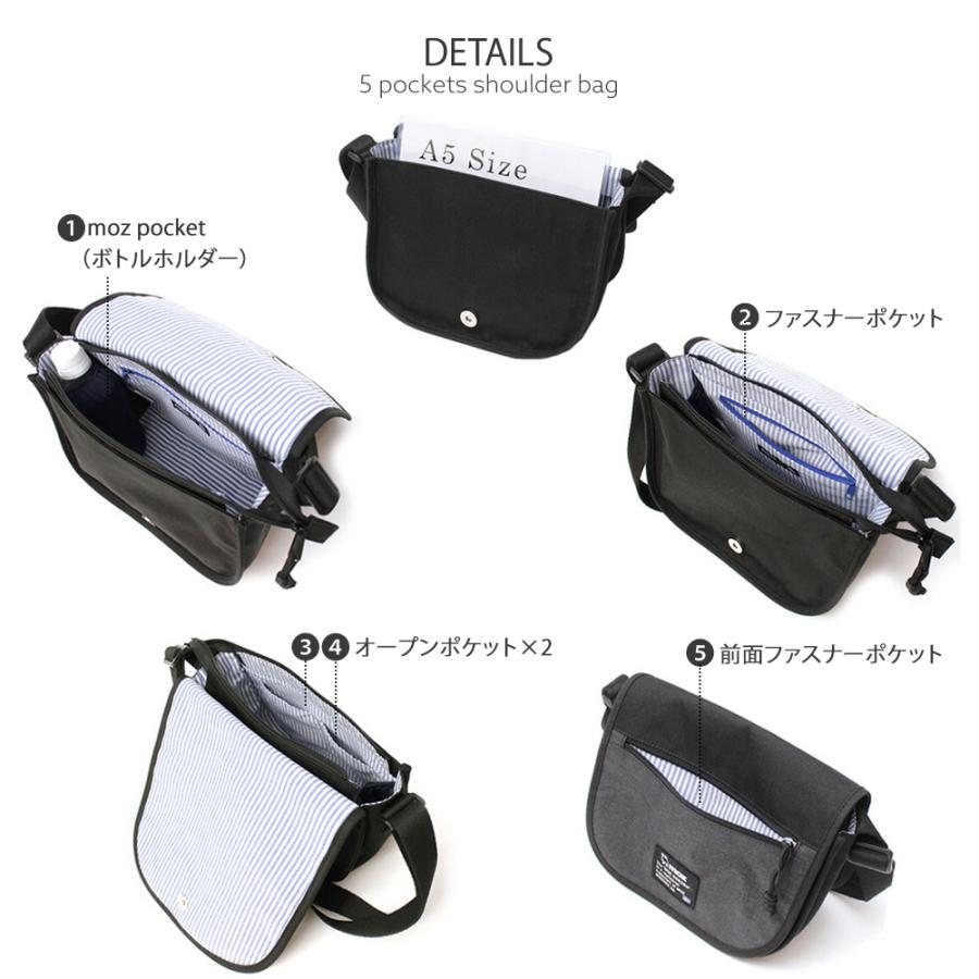 moz（モズ） 【公式】ミニショルダーバッグ かぶせ レディース メンズ