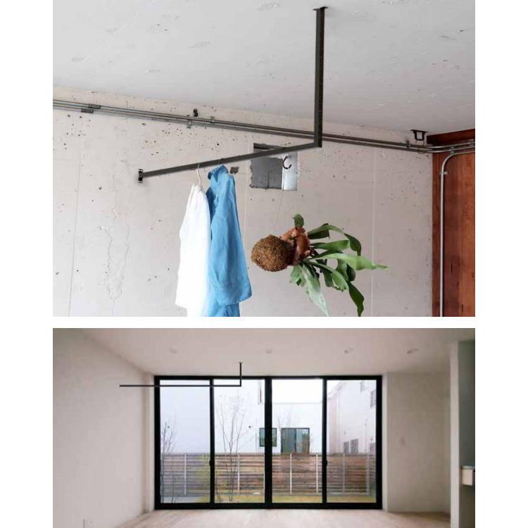 オーダーカット対応します。森田アルミ工業 天井付け物干し kacu