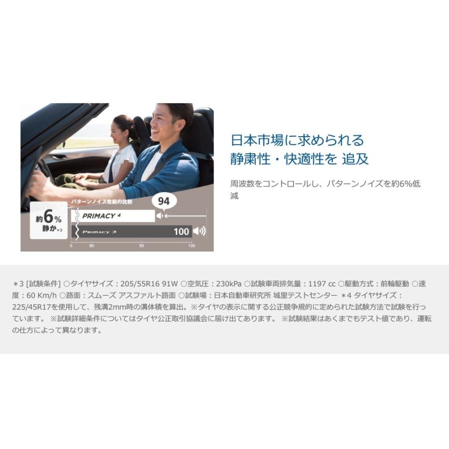 ［即日発送］ 【4本セット】MICHELIN(ミシュラン) PRIMACY 4 225/40R18 92Y XL S1 サマータイヤ プライマシー フォー プレミアムデザイン 【D1550054569】(56220円)