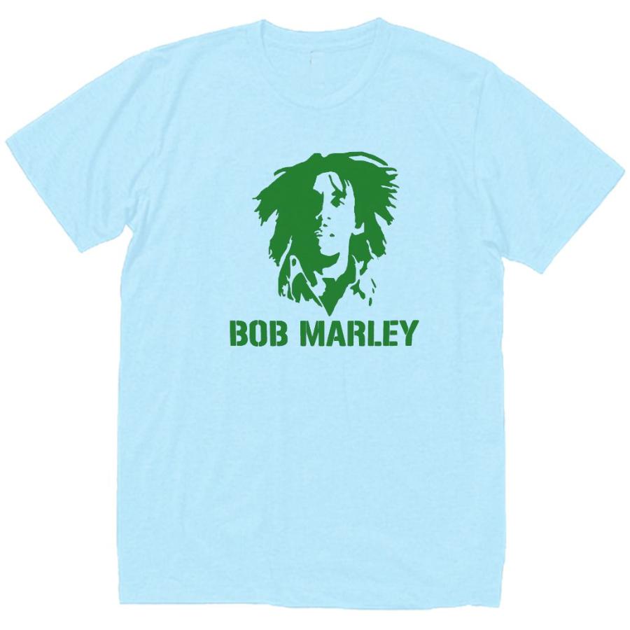 Bob Marley ボブ マーリー バンド ロック Tシャツ 水色 : T Bob Marley ボブ マーリー バンド ロック Tシャツ 水色 : T