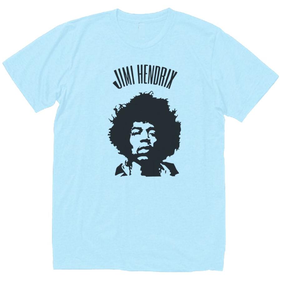 ジミ・ヘンドリックス Jimi Hendrix バンド ロック Tシャツ 水色 ジミ・ヘンドリックス Jimi Hendrix バンド ロック Tシャツ 水色
