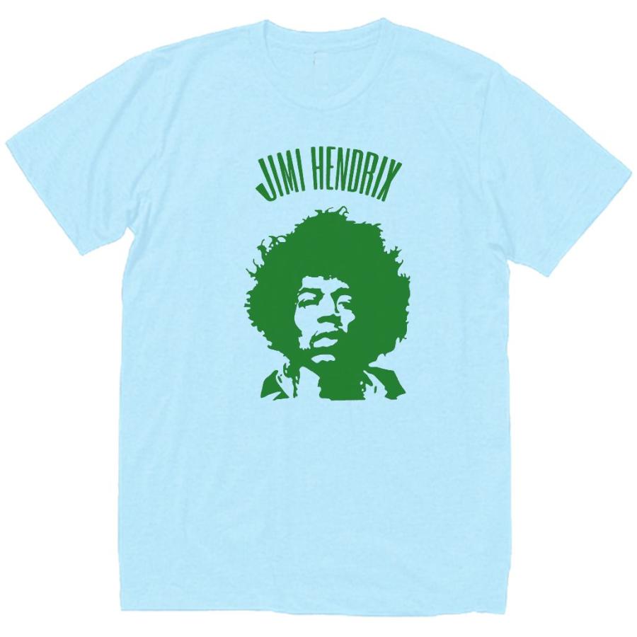 ジミ・ヘンドリックス Jimi Hendrix バンド ロック Tシャツ 水色 ジミ・ヘンドリックス Jimi Hendrix バンド ロック Tシャツ 水色